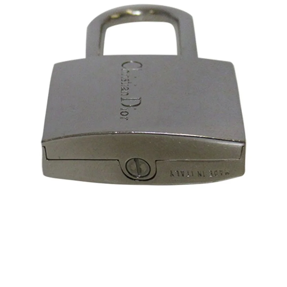 DIOR Silver Metal Lock Keyring Purse Charm for a Handbag - Picture 4 of 4